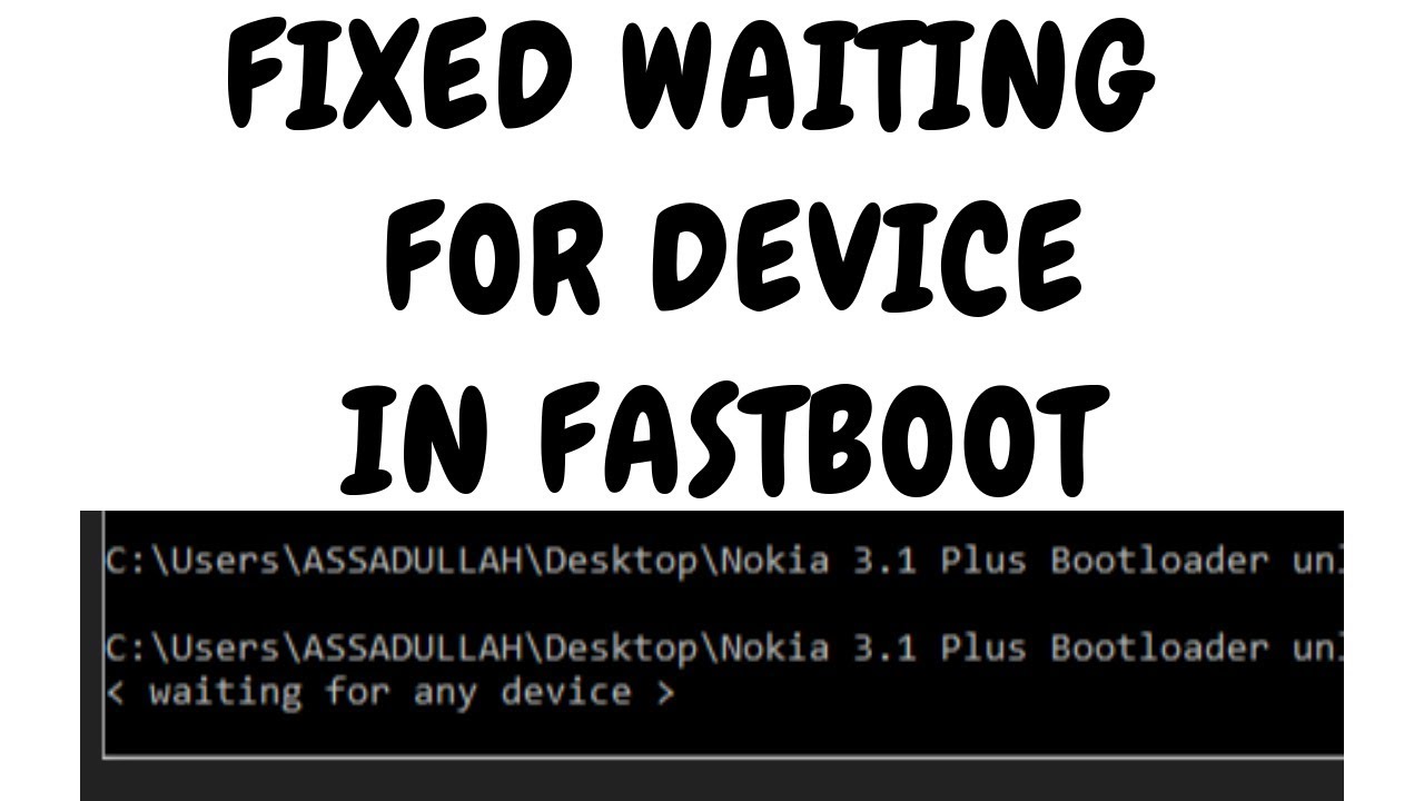 fastboot waiting for device fix